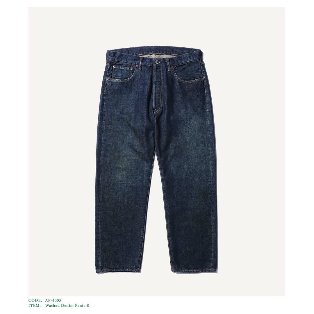 A.PRESSE 25AW Washed Denim Pants E